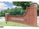 Logan Farm Park brick sign along the road welcomes visitors at 602 Belshire Dr, Acworth, GA 30102