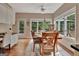 Dining room showcasing dining set, large windows, and natural light at 1214 Weatherstone Way, Peachtree City, GA 30269
