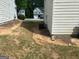 This side yard features an air conditioning unit at 9515 Lakeview Rd, Union City, GA 30291