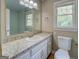 Bathroom features a nice sink and a large mirror at 1201 Justin Ln, Lithonia, GA 30058