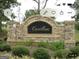 Stone monument sign with 