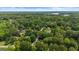 Aerial view featuring homes surrounded by lush trees, greenery and a lake in the background at 2810 Jodeco Ter, Jonesboro, GA 30236