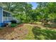 Expansive backyard featuring lush greenery and a well-maintained lawn at 7550 Fielder Rd, Jonesboro, GA 30236