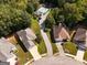 Aerial view of a neighborhood featuring single-Gathering homes and well-manicured lawns at 1152 Strath Clyde Way, Mcdonough, GA 30253