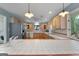 Open concept kitchen featuring stainless steel appliances and hardwood floors at 312 Flat Shoals Church Rd, Stockbridge, GA 30281