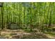 Backyard shed featuring a painted exterior and double doors, providing functional storage space at 145 County Line Ct, Fayetteville, GA 30215
