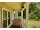 Cozy porch with a swing, providing a relaxing space for enjoying the outdoors at 145 County Line Ct, Fayetteville, GA 30215
