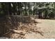 Spacious backyard with partially enclosed chicken coops, offering a rural living experience at 8394 Banks Mill Rd, Douglasville, GA 30135