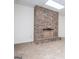 Living room shows the fireplace and updated carpeting at 6026 Belle Meade Ct, Villa Rica, GA 30180