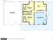 Second floor plan includes 2 bedrooms, a bathroom, an open loft, and attic space above the garage in this home design at 51 Alatus Rd, Hogansville, GA 30230