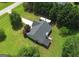 Aerial view of a single-Gathering home with a spacious backyard and RV Parking at 105 Carols Ln, Locust Grove, GA 30248