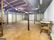 Large unfinished basement with support beams and exposed ductwork offers ample space at 120 Rolling Brook Trl, Fayetteville, GA 30215