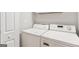This laundry room features a washer and dryer with ample counter space at 53 Cobblestone Crk, Peachtree City, GA 30269