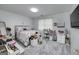 Bedroom featuring a study desk area and a cozy sleeping space, providing a comfortable living space at 20 Allie Dr, Mcdonough, GA 30252