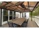 Covered patio with outdoor dining set, perfect for entertaining at 20 Allie Dr, Mcdonough, GA 30252