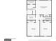 Floorplan illustrating the second-floor layout, including bedrooms and bathrooms, for easy visualization at 3587 Oakvale Ave, Decatur, GA 30034