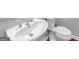 Bathroom featuring modern fixtures with a standard toilet and single sink at 107 Cedar Brook Dr, Canton, GA 30115