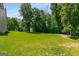 Spacious backyard surrounded by mature trees at 30 Hollyhock Ln, Covington, GA 30014