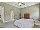 Bedroom featuring gray carpeted floors and neutral paint and decor at 45 Coral Ridge Ct, Palmetto, GA 30268