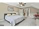 Bedroom with neutral color palette, a bed, and a desk at 45 Coral Ridge Ct, Palmetto, GA 30268
