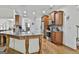Spacious kitchen island with granite countertops and stainless steel appliances throughout at 45 Coral Ridge Ct, Palmetto, GA 30268