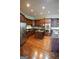 Spacious kitchen featuring a central island, stainless steel appliances, and hardwood floors at 1010 Forest Overlook Sw Dr, Atlanta, GA 30331