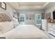 Comfortable bedroom with a large window and white accents at 344 Dylan Way, Mcdonough, GA 30252
