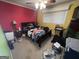 Bedroom with brightly colored walls and a ceiling fan at 520 Mcdonough Rd, Hampton, GA 30228
