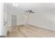 Large open living room with modern finishes and a ceiling fan at 2714 Haynescrest Dr, Grayson, GA 30017