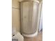 Bathroom features a round shower and modern commode at 2517 Walter Way, Stockbridge, GA 30281