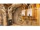 Unfinished basement utility area with water heaters and duct work at 10765 Shallowford Rd, Roswell, GA 30075