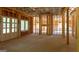 Unfinished basement framed for future living space with door and window openings at 10765 Shallowford Rd, Roswell, GA 30075