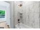 Bathroom view of shower and soaking tub featuring new tile work at 1835 Taylor Ave, East Point, GA 30344