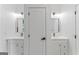 Bathroom features dual vanities and modern fixtures at 1835 Taylor Ave, East Point, GA 30344