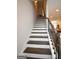 Elegant staircase with dark wood treads and white risers at 756 Cady Way, Atlanta, GA 30312