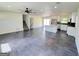 Open floor plan showcasing the expansive living room and connected modern kitchen at 7340 Chalk Way, Riverdale, GA 30296