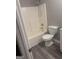 Clean bathroom featuring a white tiled shower and modern fixtures at 2754 Vining Ridge Terrace, Decatur, GA 30034