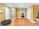 Spacious basement with wood flooring, closet space, and easy access to an additional bathroom and bedroom at 255 Hidden Lake Dr, Fayetteville, GA 30215