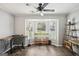 Dedicated office space with a bay window providing natural light at 120 Bowfin Bay, Peachtree City, GA 30269