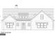 Front elevation blueprint showcasing the detailed architectural design of the craftsman-style house at 1273 Jersey Social Circle Rd, Covington, GA 30014