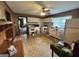 An overview of the kitchen, highlighting the cabinets and appliances with a view to another room at 1085 Pleasant Hill Nw Rd, Conyers, GA 30012