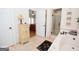 Spacious bathroom featuring a soaking tub, glass shower, and stylish decor at 531 Grant Rd, Brooks, GA 30205