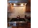 Close-up of a well-appointed kitchen stove with stainless steel range hood and decorative backsplash at 531 Grant Rd, Brooks, GA 30205