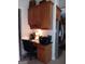 Dedicated office space with custom wooden cabinets and modern appliances at 531 Grant Rd, Brooks, GA 30205