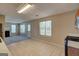 Open-concept eat-in kitchen area looking out to the living room and fireplace at 1960 Morning Nw Walk, Acworth, GA 30102