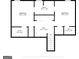 Second floor plan featuring bedroom and bathroom layouts with dimensions for clarity and space planning at 9255 Betony Wood Trl, Jonesboro, GA 30236