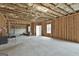 Unfinished basement with exposed framing, offering endless possibilities for customization at 415 Discovery Lake Dr, Fayetteville, GA 30215