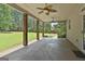 Covered patio with backyard view at 101 Sumner Place Ct, Peachtree City, GA 30269