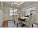 Beautiful dining room with coffered ceiling, natural light, and stylish decor at 101 Sumner Place Ct, Peachtree City, GA 30269