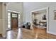 Foyer view showcasing the front door and an adjacent office space at 101 Sumner Place Ct, Peachtree City, GA 30269